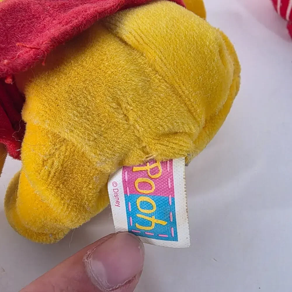 Disney Winnie the Pooh Tigger Plush Lot 3 Two Rattles Pajama Pooh Vintage